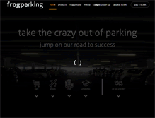 Tablet Screenshot of frogparking.com